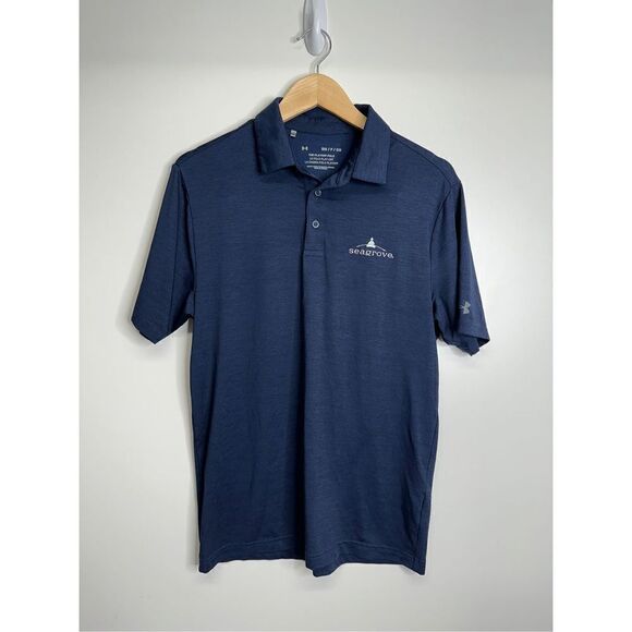 Under Armor Shirt Mens Small Blue Short Sleeve Seagrove - Picture 1 of 5